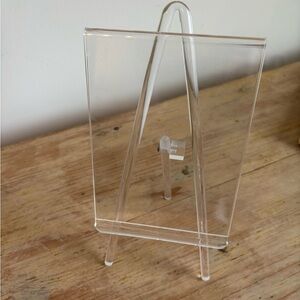 Clear Acrylic Lucite Display Easel